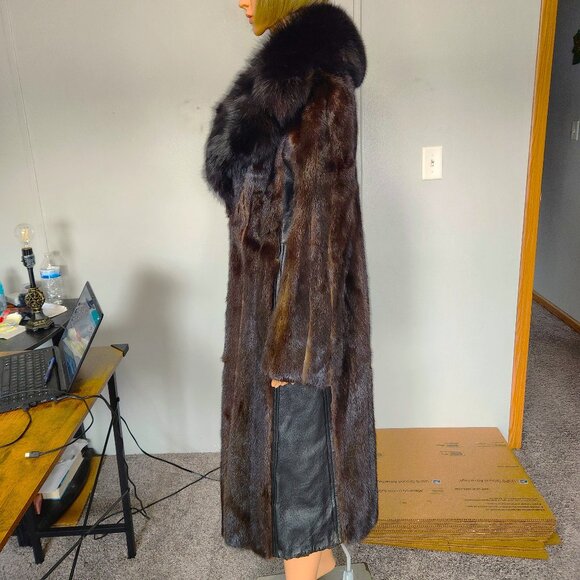 #771 Small mink/fox fur coat - Picture 4 of 5